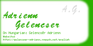 adrienn gelencser business card