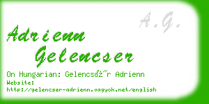 adrienn gelencser business card